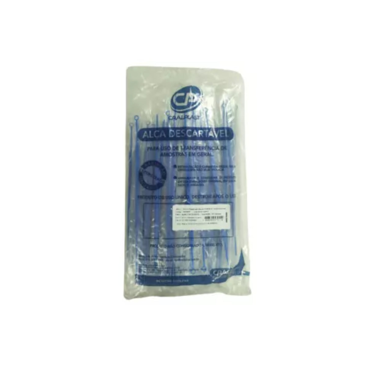 ALCA 10UL DESCARTAVEL ESTERIL INDIVIDUAL - 100 UN - CRALPLAST