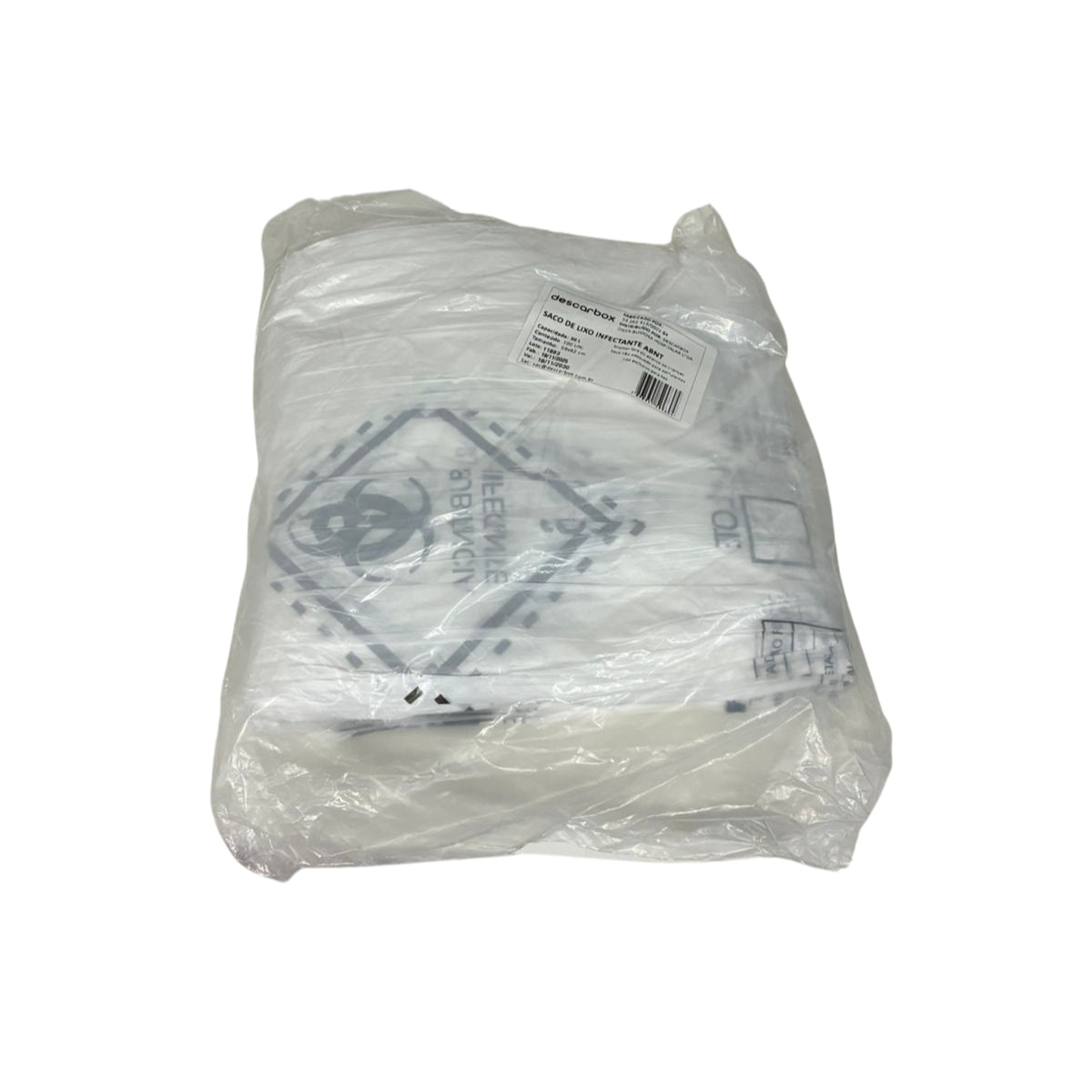 SACO LIXO HOSP. BCO INFECT. - 50 LITROS - 100 UN - DESCARBOX