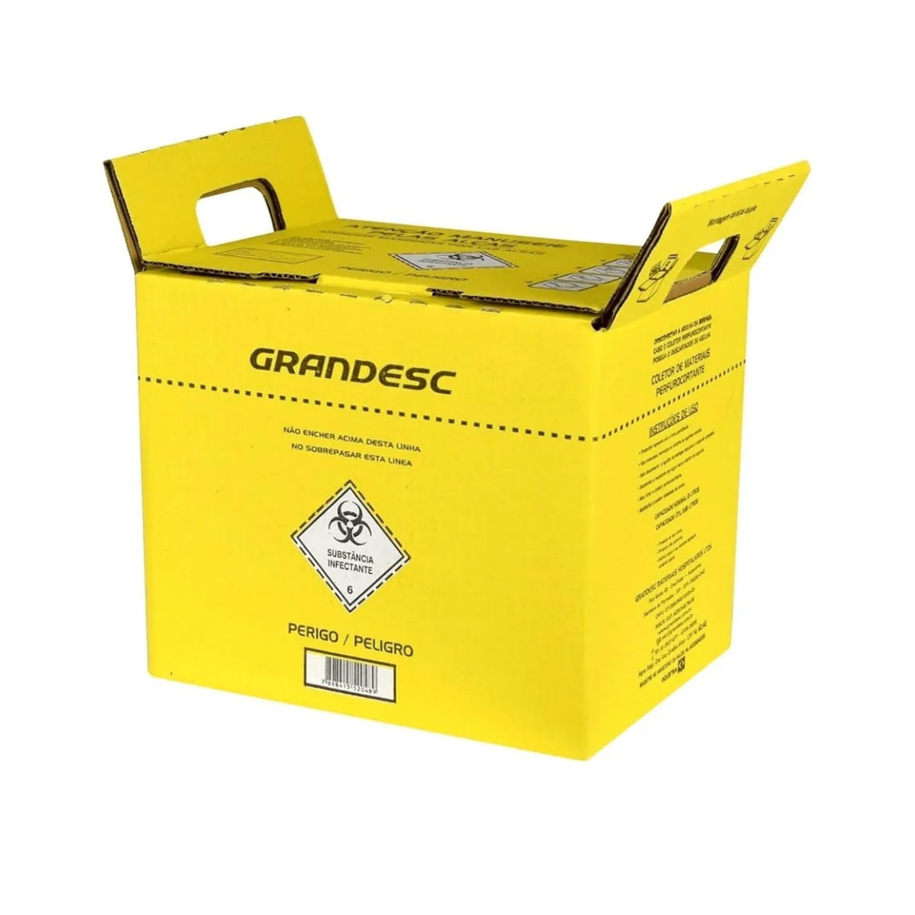 COLETOR PERFUROCORTANTES  20LT -  AMARELO - UN