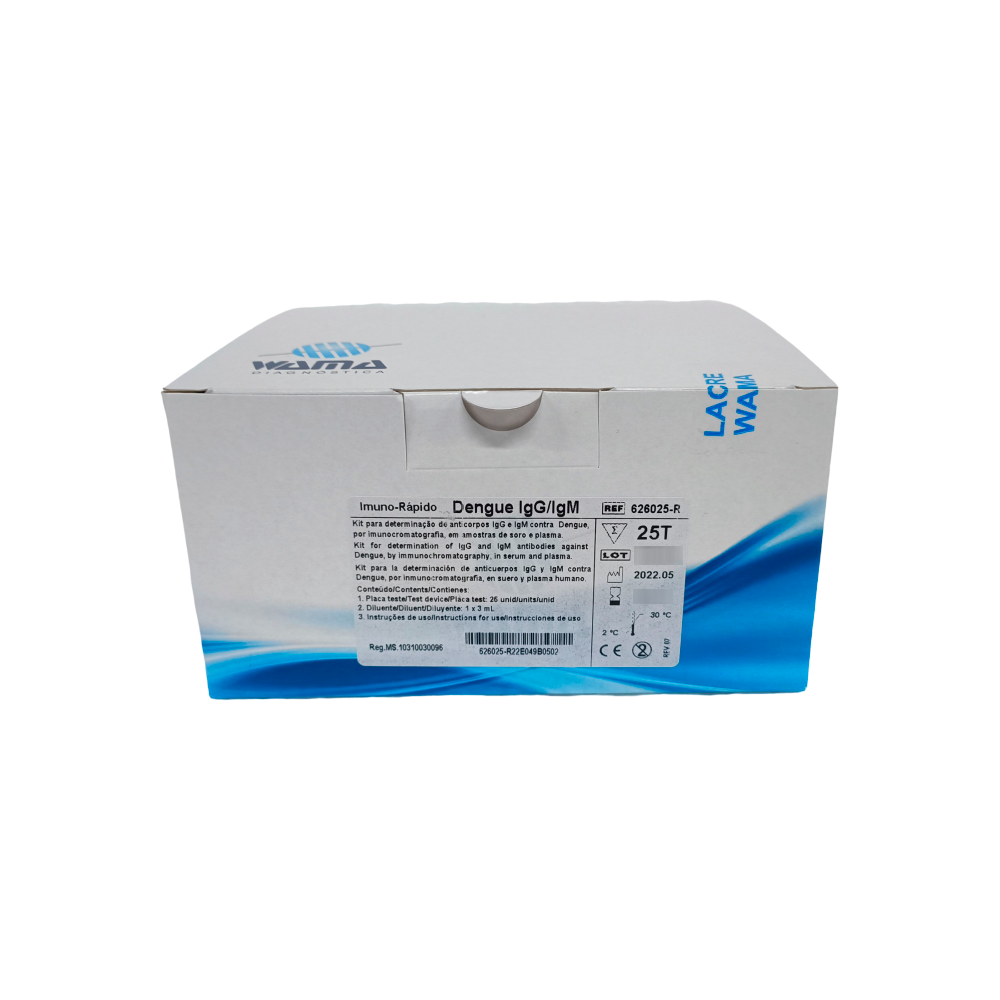 DENGUE IGG/IGM (REF 626025-R) - 25 TESTES - WAMA