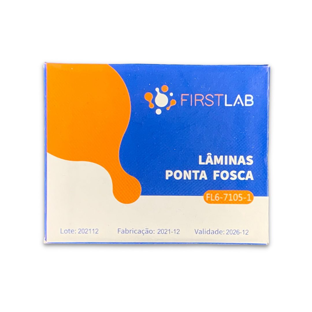 LAMINA FOSCA SEM LAPIDAR 26 X 76MM - 50 UN - FIRSTLAB