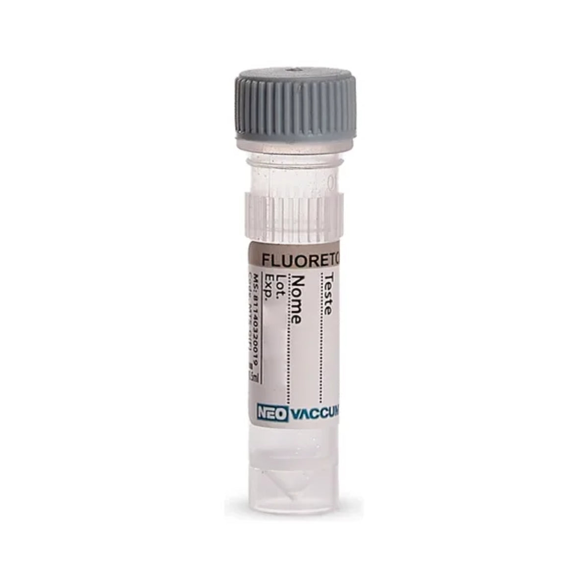 MICROTUBO FLUORETO C/ TAMPA DE ROSCA 0,5ML - 100UN - NEOVET