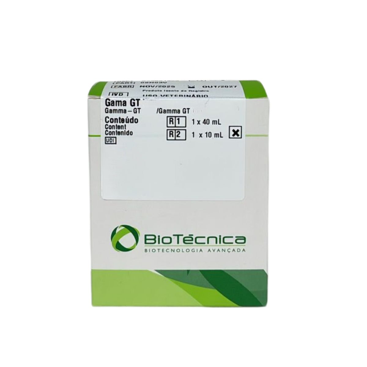 GAMA GT - R1: 1X40 - R2: 1X10 - BIOTECNICA