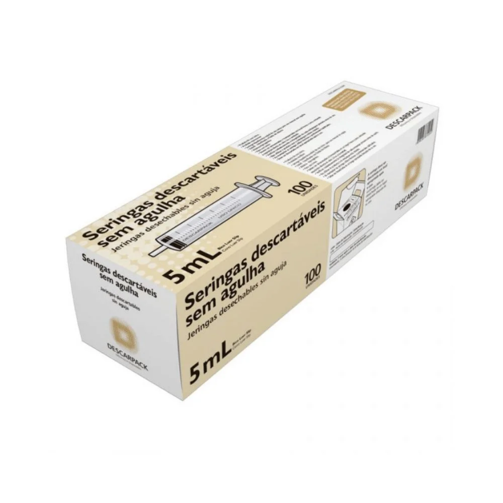 SERINGA DESC. 05ML S/AGULHA - SLIP DESCARPACK