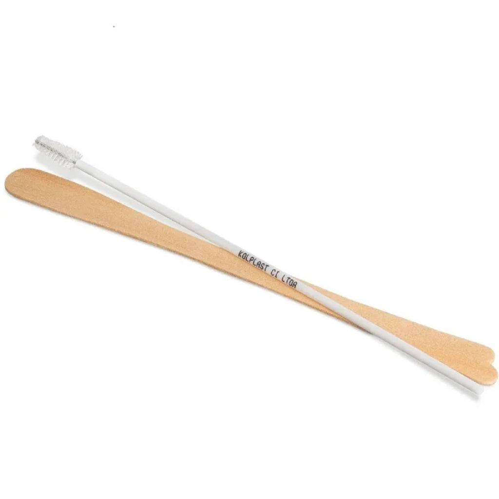 KIT PAPANICOLAU SIMPLES ESTÉRIL ESPATULA + ESCOVA - KOLPLAST