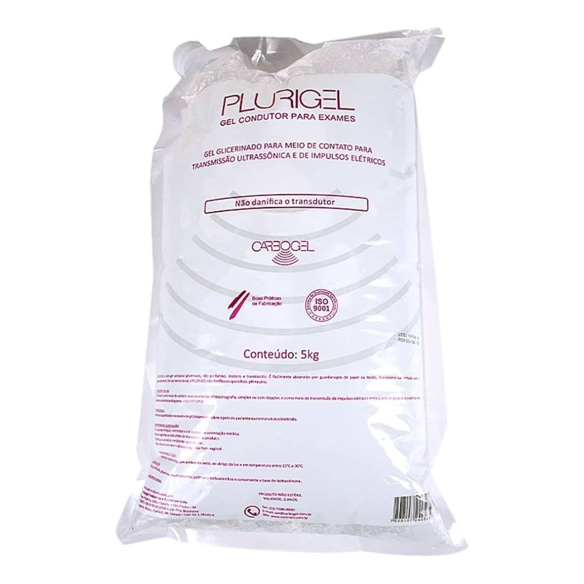 GEL P/ULTRASSOM 5 KG BRANCO (BAG) - PLURIGEL